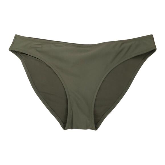 Aerie NWT Sleek Stylish Full Coverage Camouflage Green Shade Bikini Bottom Large - Picture 10 of 10